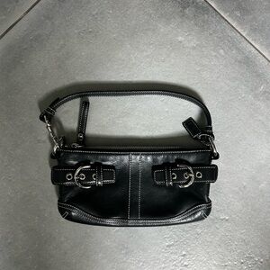 Coach Black Leather Women's Bag